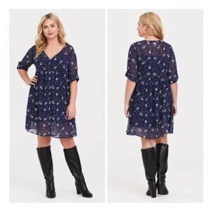 Torrid Sailor Moon navy blue constellation cosplay dress 2X